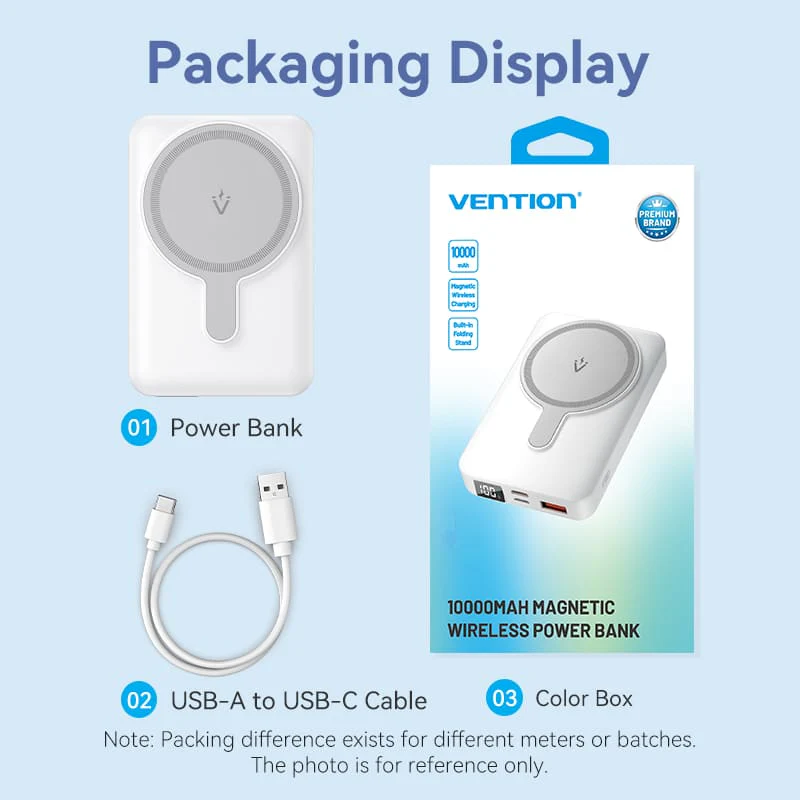 Vention 10000mAh Magnetic Wireless Power Bank 22.5W - Image 16