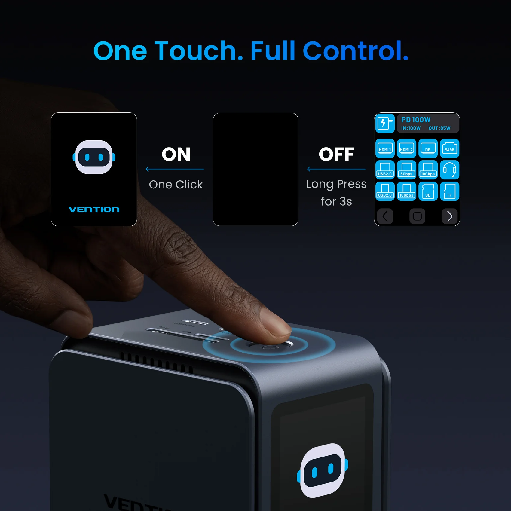 13-in-1 USB-C 8K Vertical Docking Station with Digital Display - Image 9