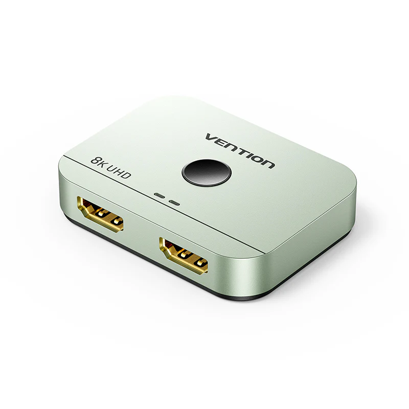 Vention 2-Port Bi-Directional 8K HDMI™ Switcher Gray Aluminium Alloy Type - Image 3