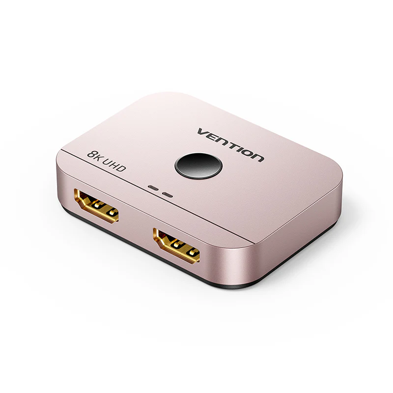 Vention 2-Port Bi-Directional 8K HDMI™ Switcher Gray Aluminium Alloy Type - Image 4