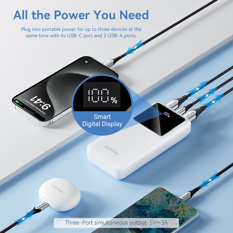 Vention 20000mAh Power Bank 22.5W - Image 5