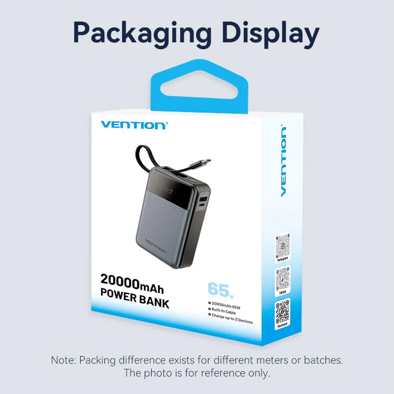 Vention 20000mAh Power Bank 65W - Image 15