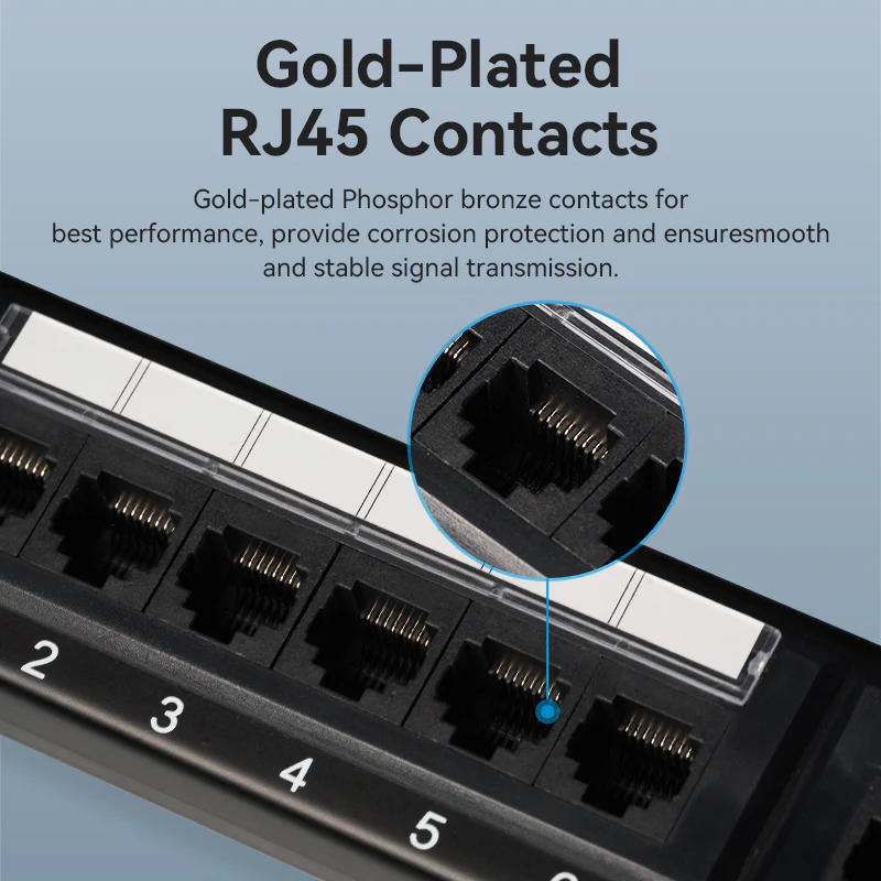 Vention 24-port Cat6 Unshielded Patch Panel - Image 10