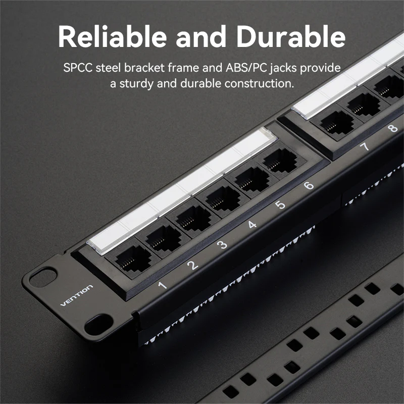 Vention 24-port Cat6 Unshielded Patch Panel - Image 11