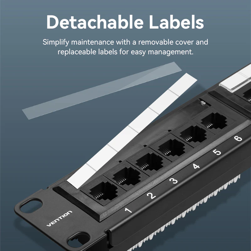 Vention 24-port Cat6 Unshielded Patch Panel - Image 12