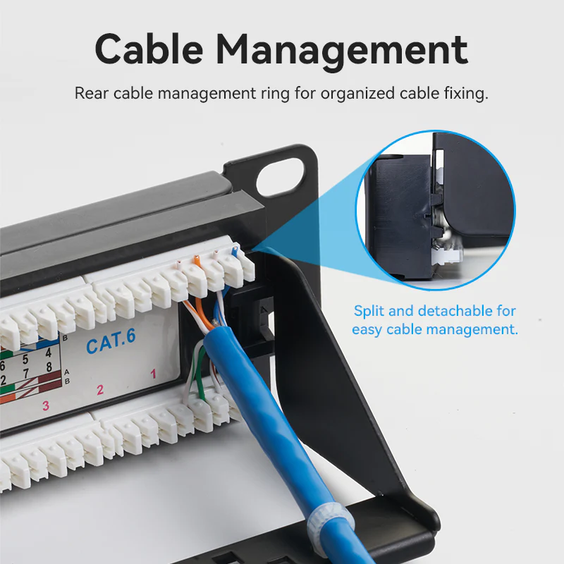 Vention 24-port Cat6 Unshielded Patch Panel - Image 13