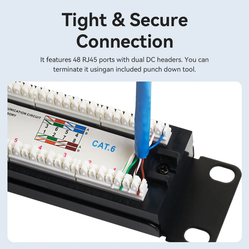 Vention 24-port Cat6 Unshielded Patch Panel - Image 9