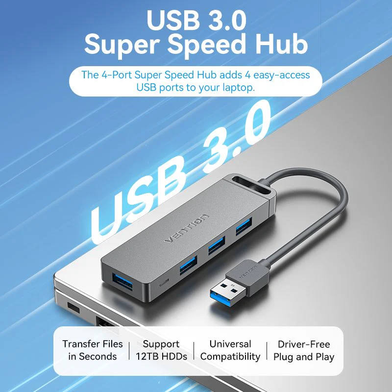 Vention 5-in-1 USB 3.0 Hub - Image 3