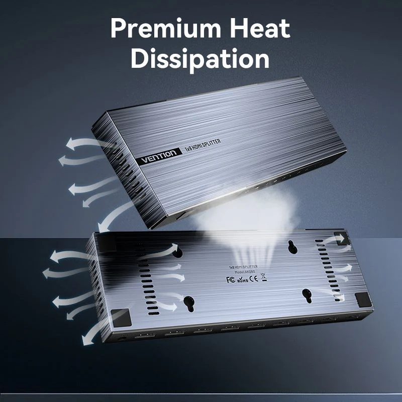 Vention 4K 1x8 HDMI™ Splitter Black Aluminum Alloy Type EU Standard - Image 12