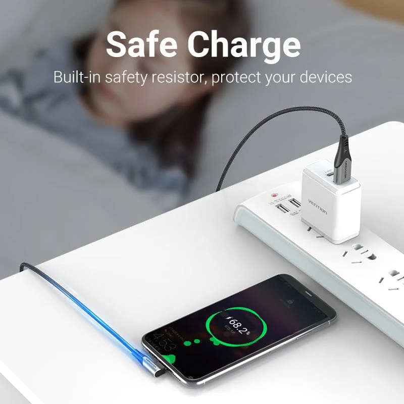 Vention USB-C Male Right Angle to USB 2.0-A Male 5A Cable Aluminum Alloy Type - Image 5