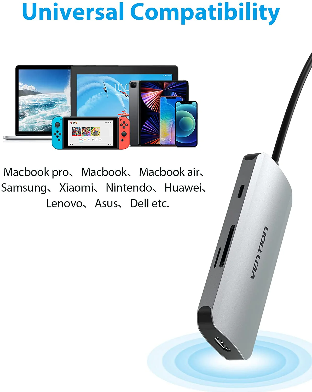 Vention 7-in-1 USB-C Docking Station - Image 6