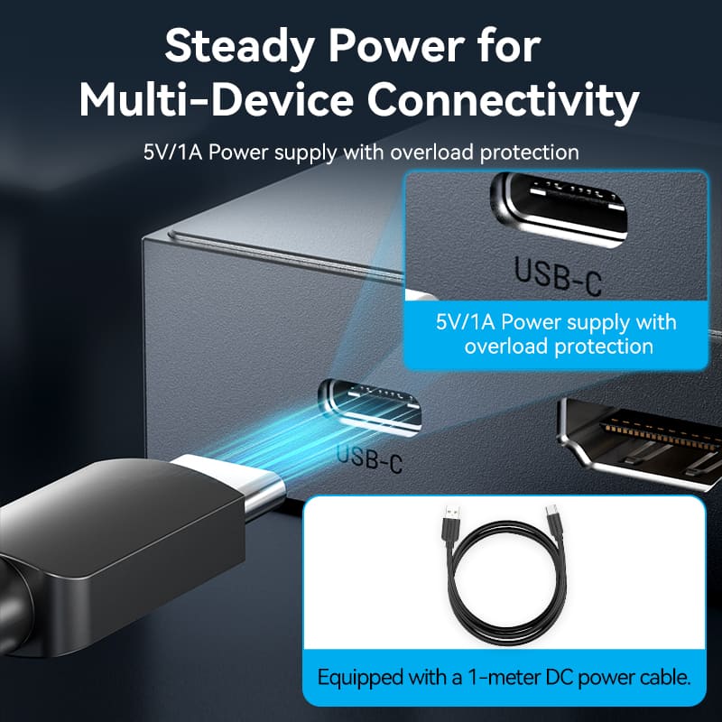 Vention 3 In 1 Out 8K HDMI™ Switcher Gray Aluminium Alloy Type - Image 11