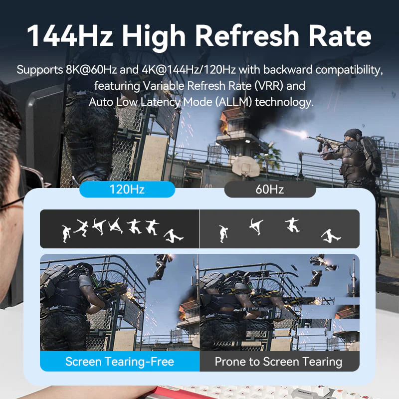 Vention 3 In 1 Out 8K HDMI™ Switcher Gray Aluminium Alloy Type - Image 7