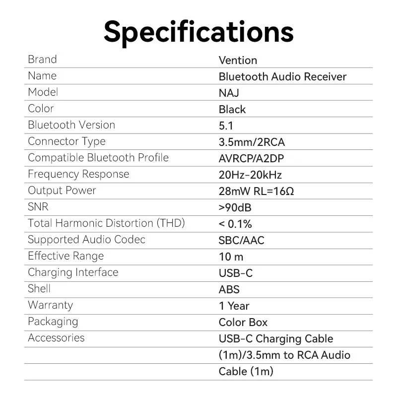 Vention Bluetooth Audio Receiver - Image 12
