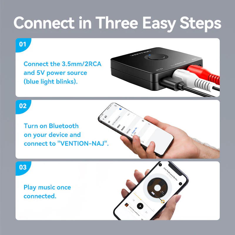 Vention Bluetooth Audio Receiver - Image 3