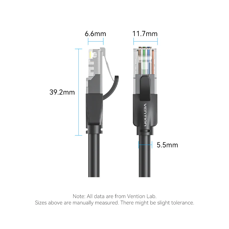 Vention Cat.6 UTP Patch Cable Black - Image 12