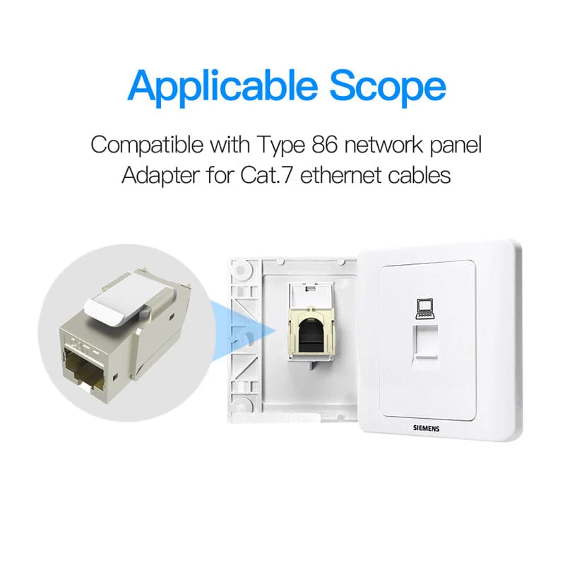 Cat7 Ethernet Connector RJ45 Modular Ethernet Cable Head Plug Gold-plated Cat 7 Shield Network Connector for Lan Cable - Image 3