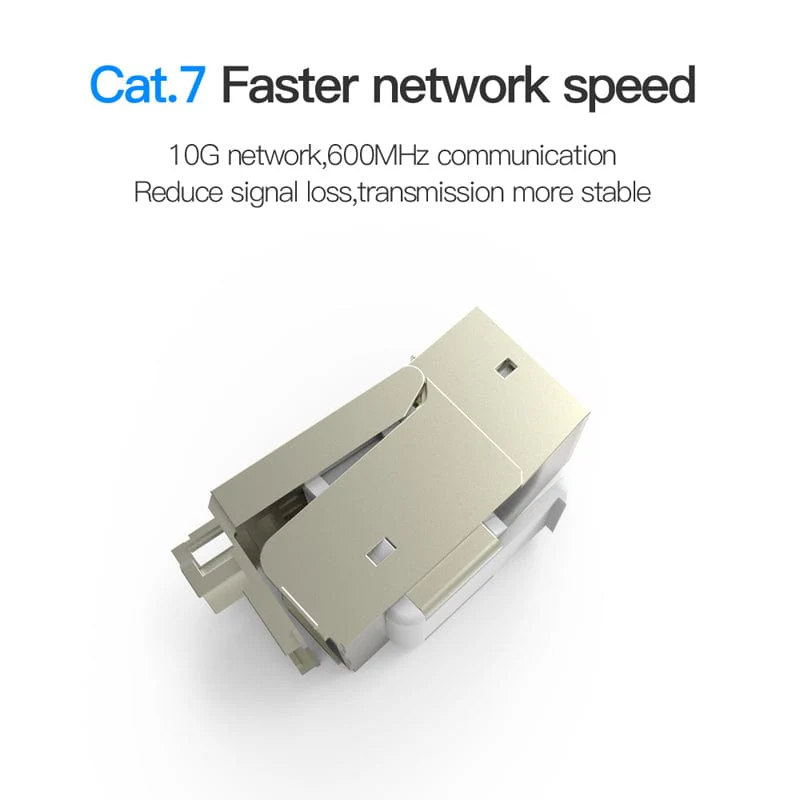 Cat7 Ethernet Connector RJ45 Modular Ethernet Cable Head Plug Gold-plated Cat 7 Shield Network Connector for Lan Cable - Image 5