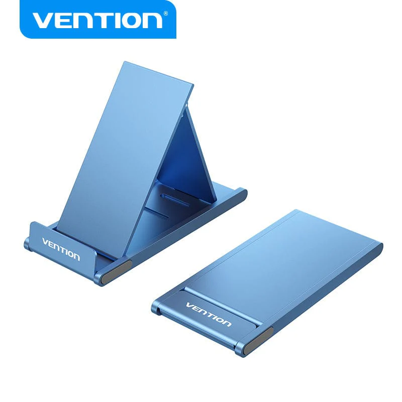 Vention Portable 3-Angle Cell Phone Stand Holder for Desk Gray Aluminium Alloy Type - Image 4