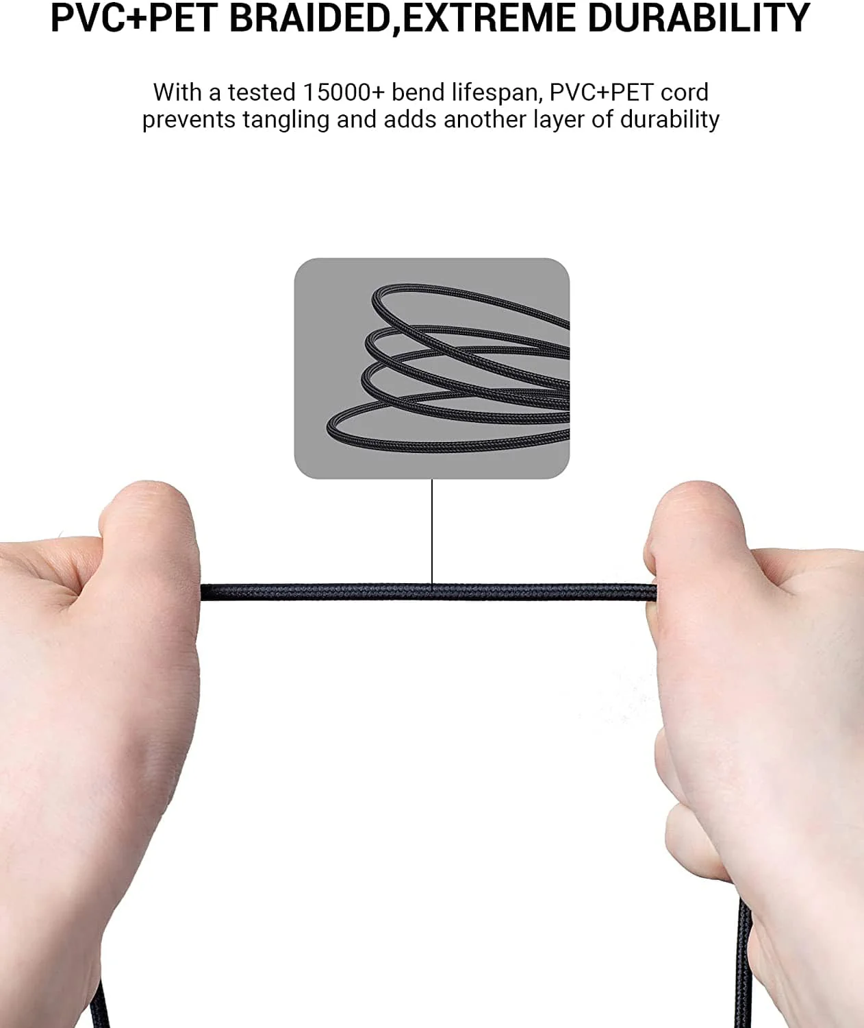 Vention Cotton Braided 3.5mm Audio Extension Cable - Image 4