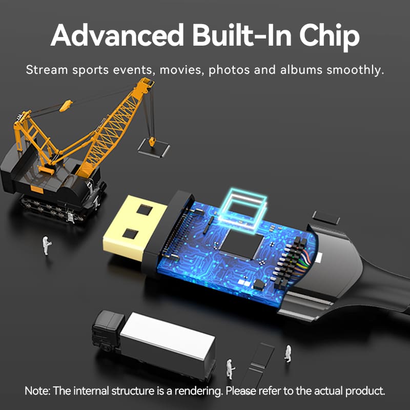 Vention 8K Bi-Directional USB-C to DisplayPort Cable - Image 9