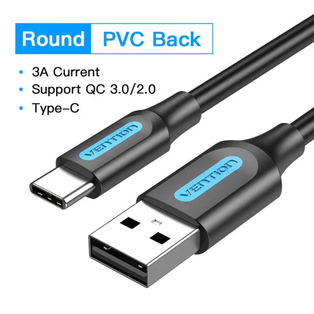 Vention Cotton Braided USB 2.0 A Male to C Male 3A Cable Aluminum Alloy Type - Image 12