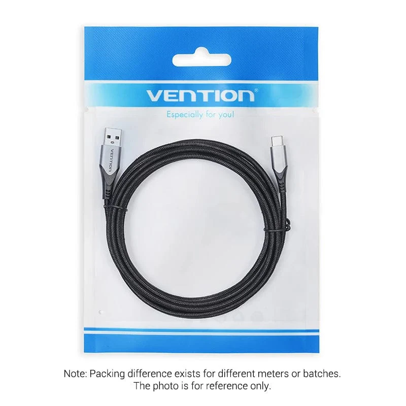 Vention Cotton Braided USB 2.0 A Male to C Male 3A Cable Aluminum Alloy Type - Image 9