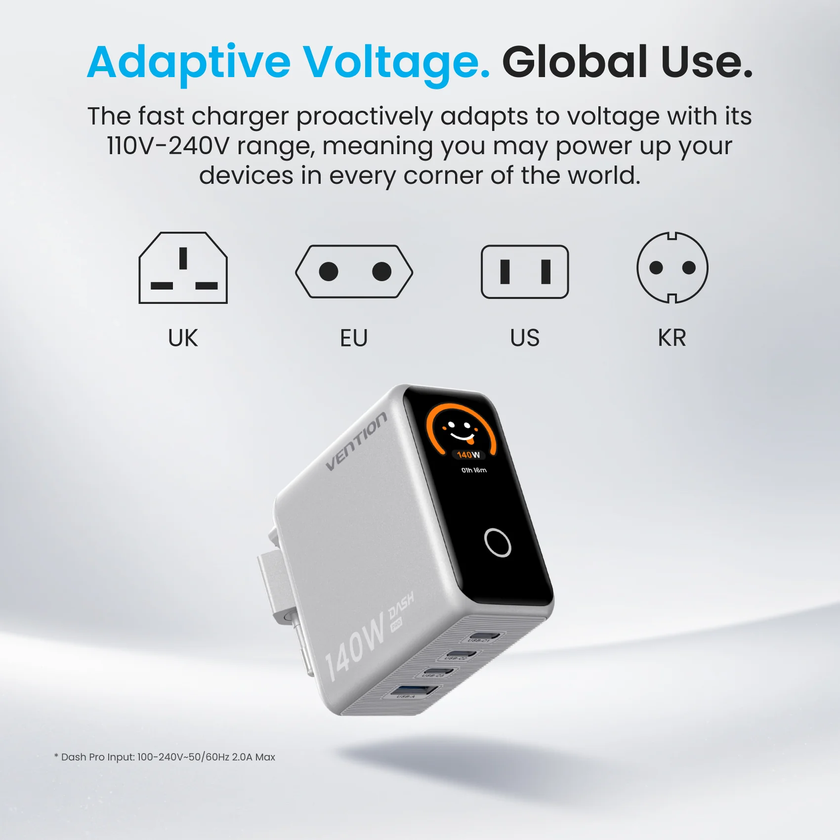 140W 4-Port GaN5.0 Charger with Smart Display - Image 17