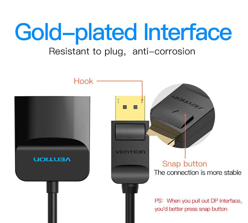 Vention DP to HDMI™ Converter 0.15M Black - Image 3