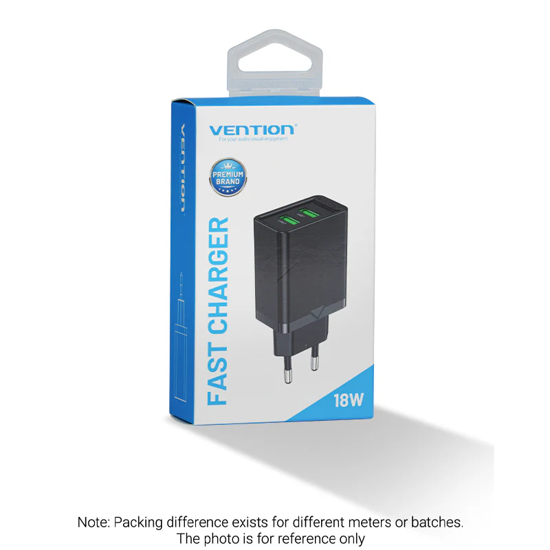 Vention 2-Port USB(A+A) Wall Charger (18W/18W) EU-Plug - Image 9