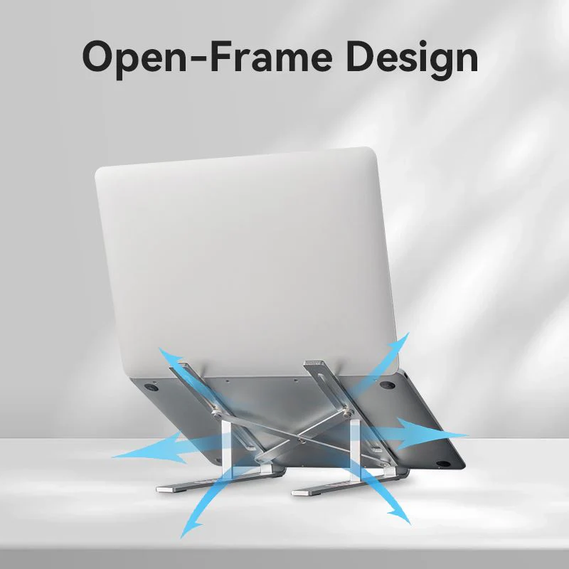 Vention Foldable Laptop Stand Silver Aluminum Alloy Type - Image 6