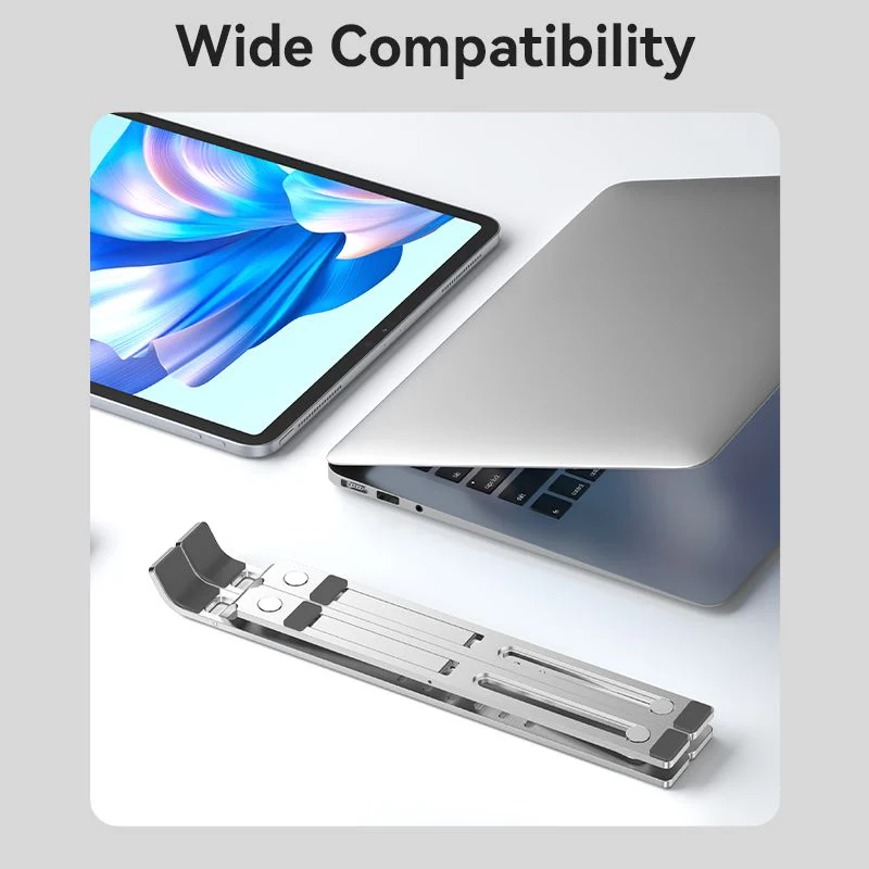 Vention Foldable Laptop Stand Silver Aluminum Alloy Type - Image 9