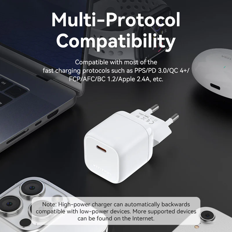 Vention 1-Port USB-C GaN Charger 30W EU-Plug - Image 15
