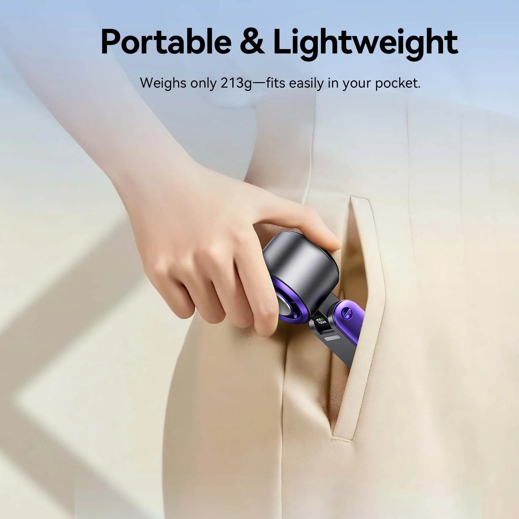 Vention Handheld Foldable High-Speed Cooling Fan - Image 10