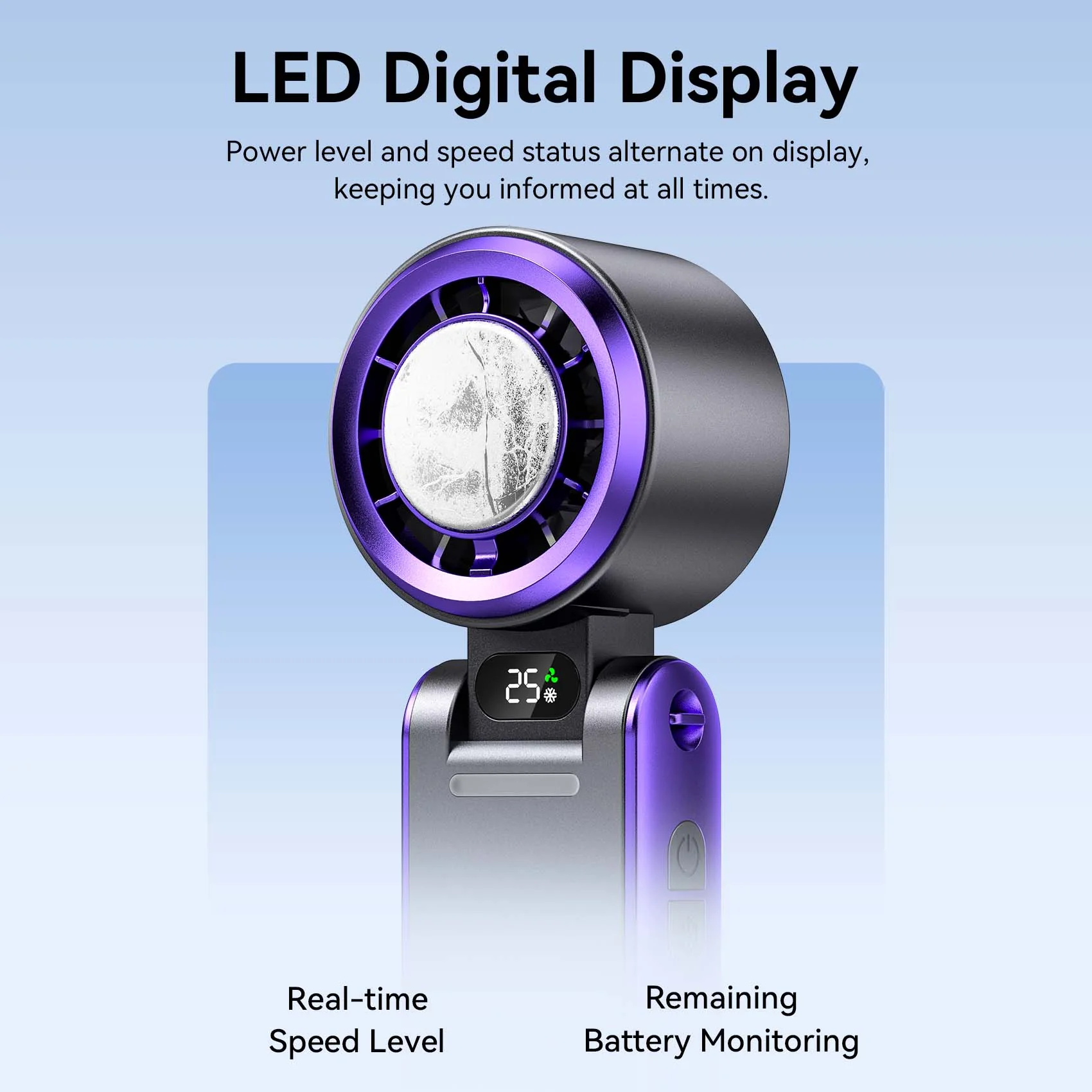 Vention Handheld Foldable High-Speed Cooling Fan - Image 8
