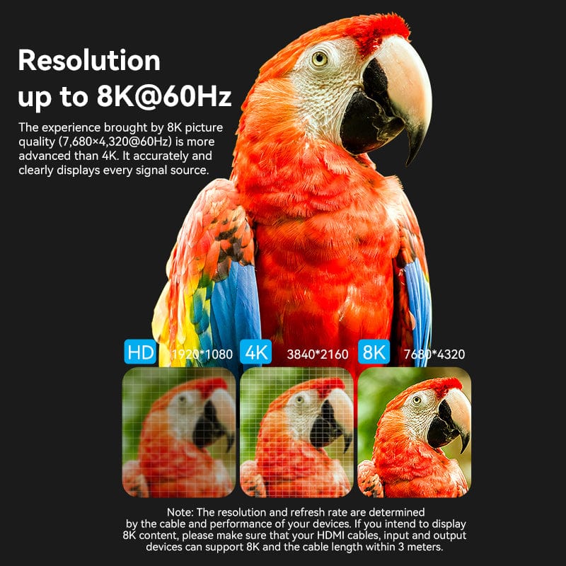 Vention HDMI™-A Female to Female 8K Adapter Gray Aluminum Alloy Type - Image 6