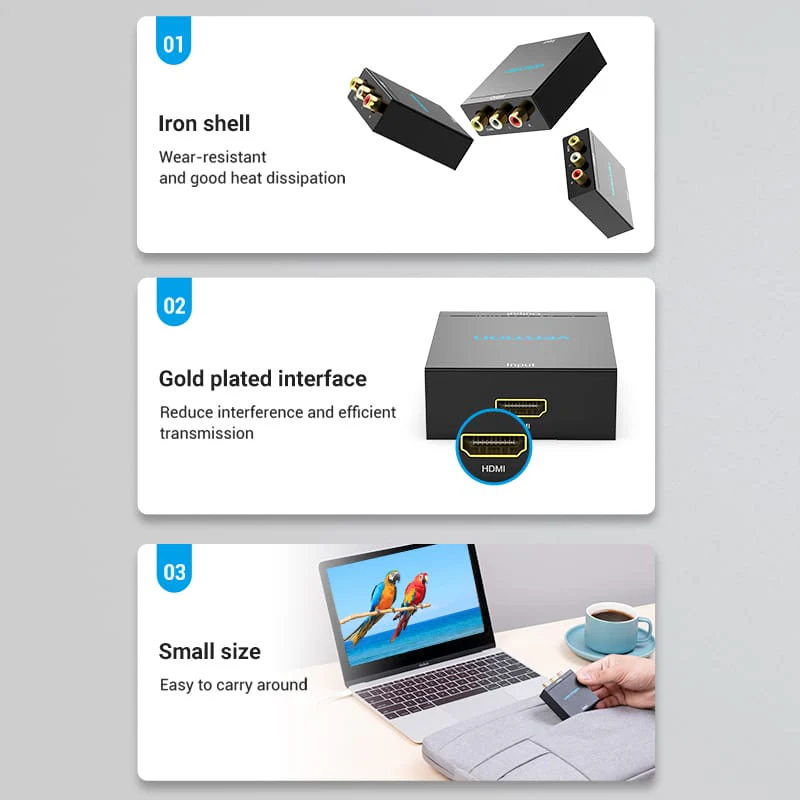 Vention HDMI™ to RCA Converter Black Metal Type - Image 10
