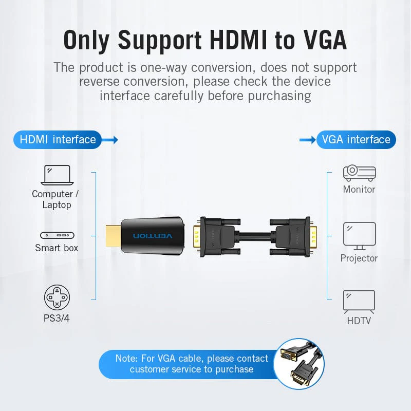 Vention HDMI™ to VGA Converter with 3.5MM Audio - Image 4