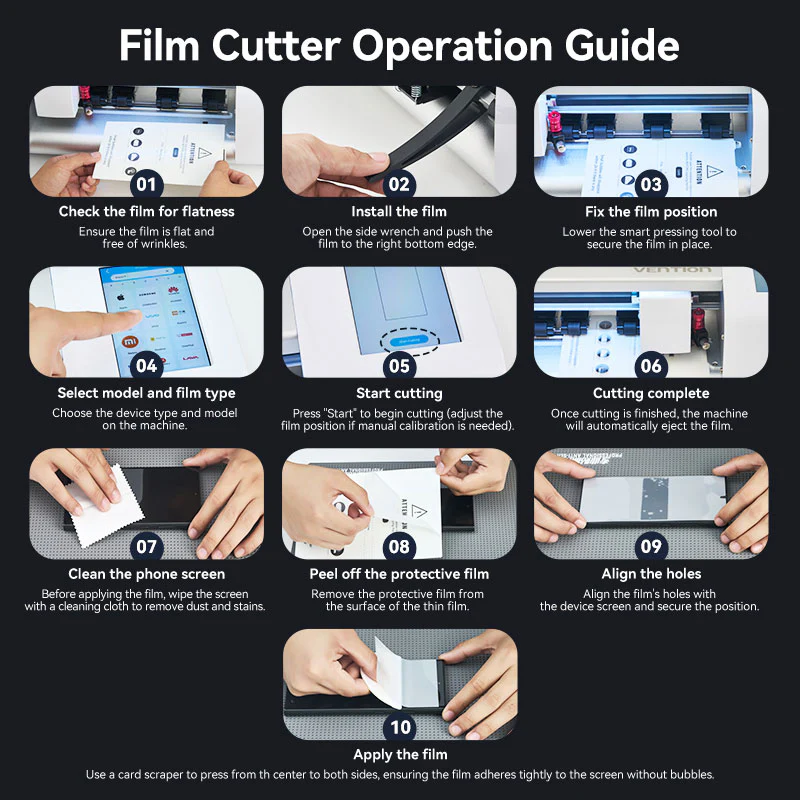 Vention Intelligent Screen Film Cutter with Touch Screen - EU Plug - Image 20