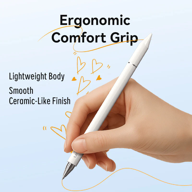 Vention 3-in-1 Magnetic Stylus Pen White Aluminum Alloy Type - Image 12