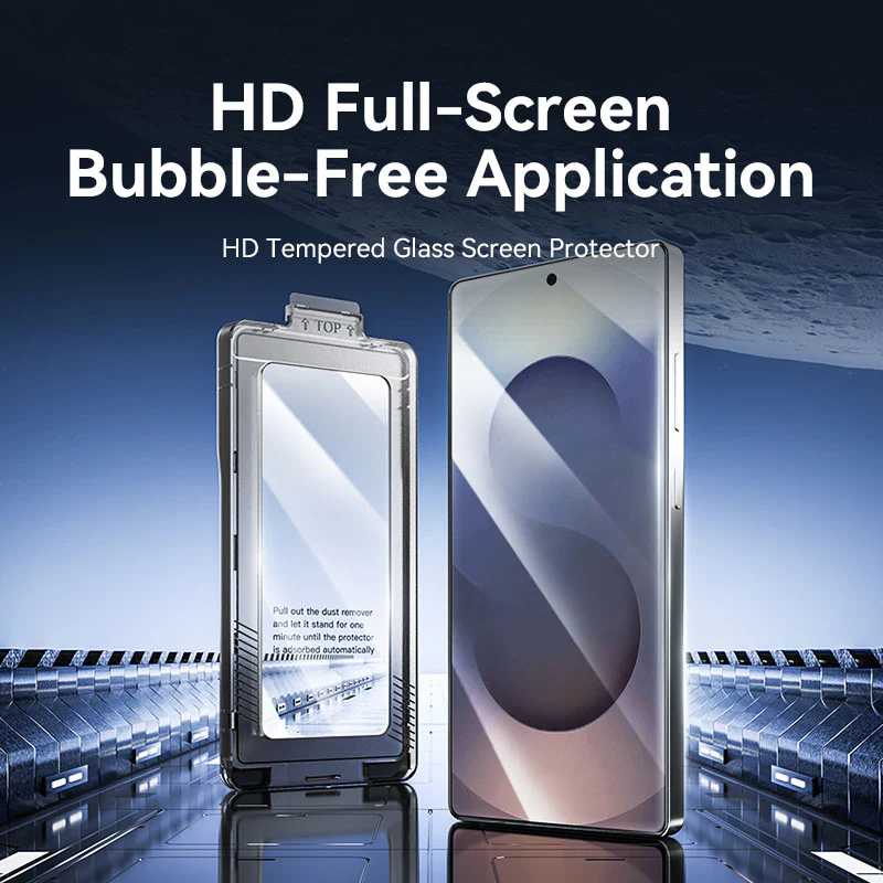 Vention HD Tempered Glass Screen Protector for Samsung Galaxy S25 6.2" with Dust-Free Installation Tool - Image 4