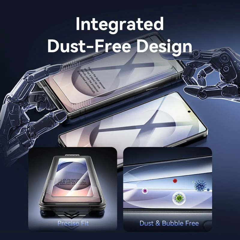 Vention HD Tempered Glass Screen Protector for Samsung Galaxy S25 6.2" with Dust-Free Installation Tool - Image 8