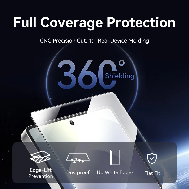 Vention HD Tempered Glass Screen Protector for Samsung Galaxy S25 6.2" with Dust-Free Installation Tool - Image 9