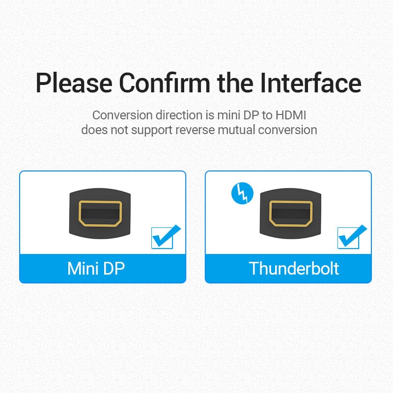 Vention Mini DP to HDMI™ Converter 0.15M Black - Image 8