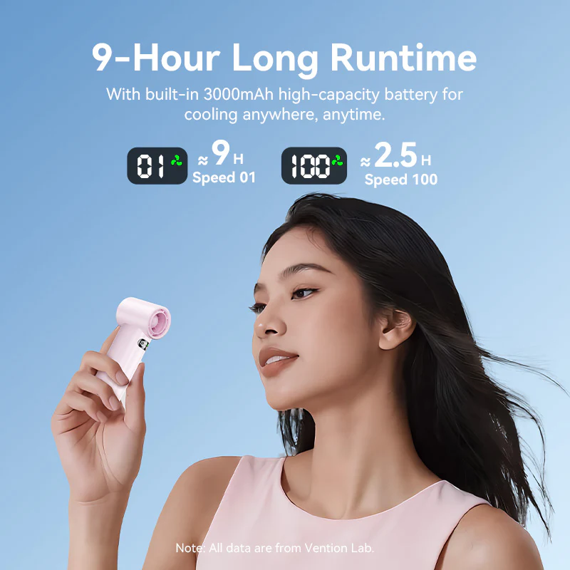 Vention Mini Handheld High-Speed Fan - Image 12