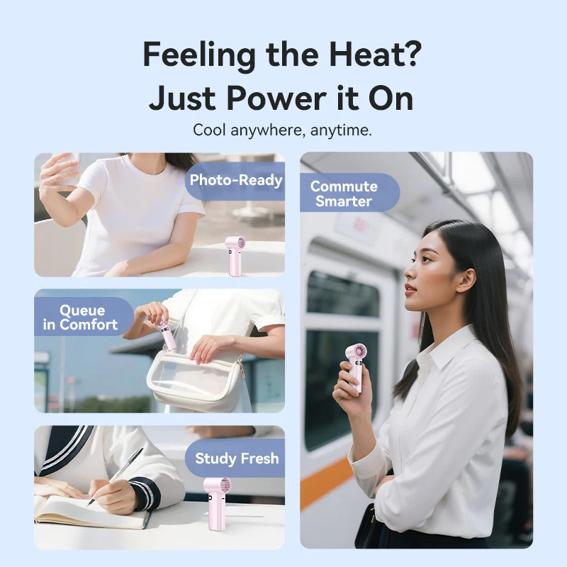 Vention Mini Handheld High-Speed Fan - Image 7