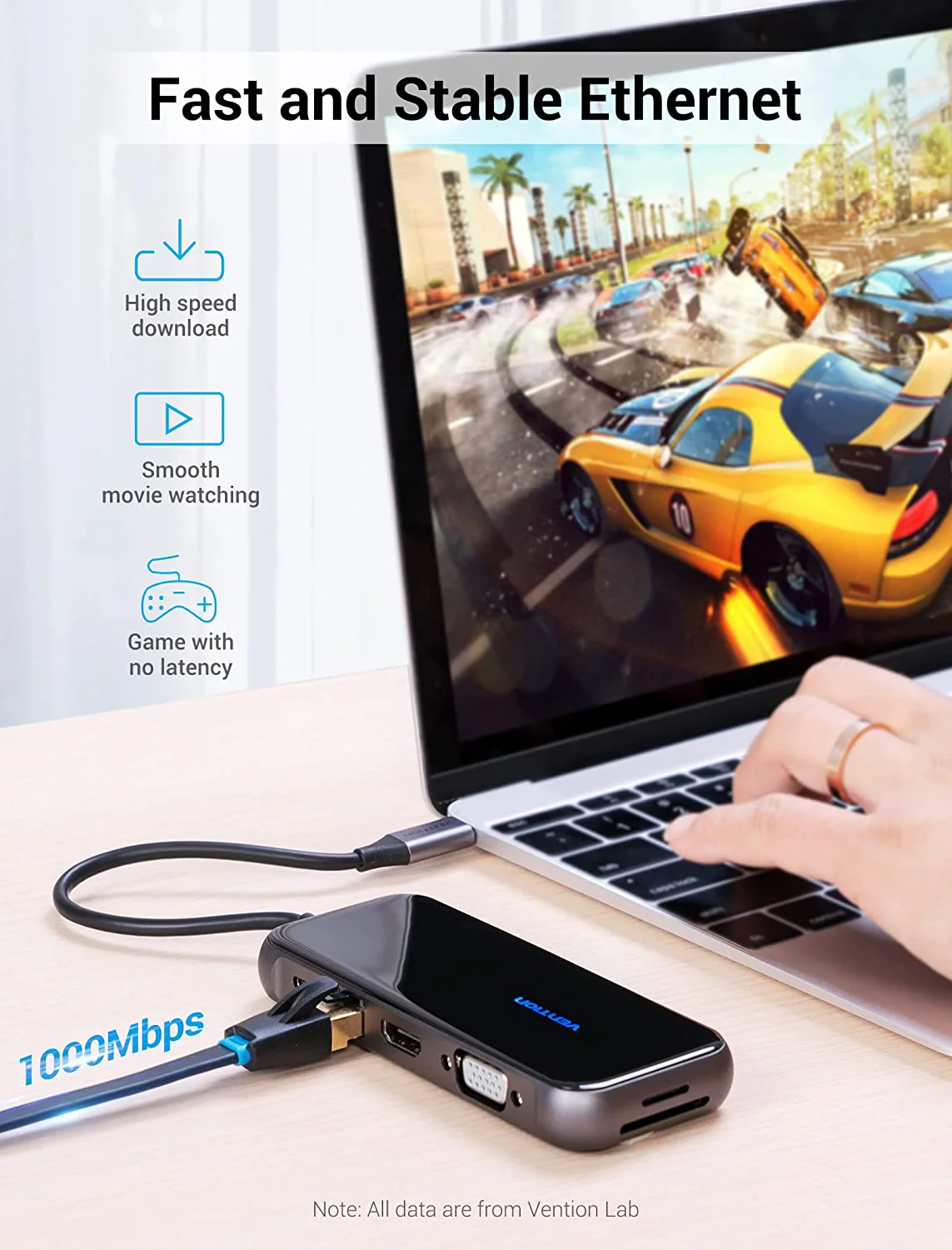 Vention 10-in-1 USB-C Docking Station - Image 6