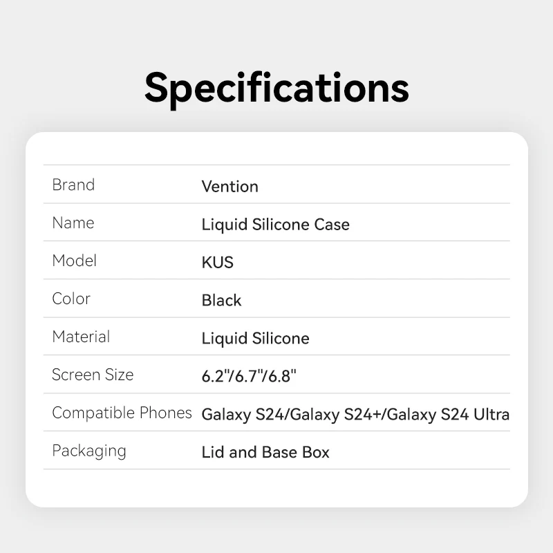 Vention Liquid Silicone Case for Samsung Galaxy - Image 12