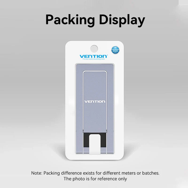 Vention Portable Phone Stand for Desk Black Aluminium Alloy Type - Image 13