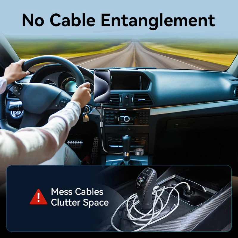 Vention Car Charger with Built-In Cable - Image 14